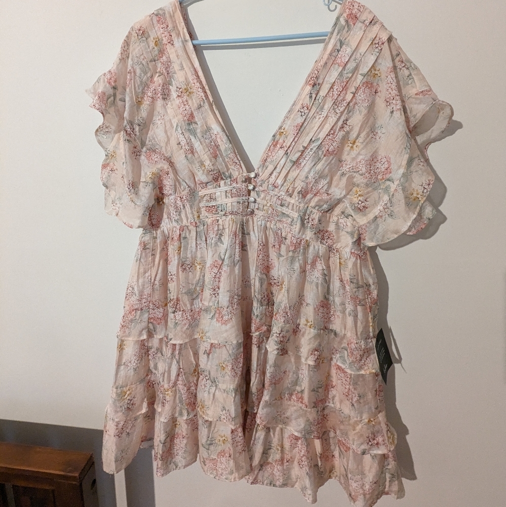 Lulu's deep v dress